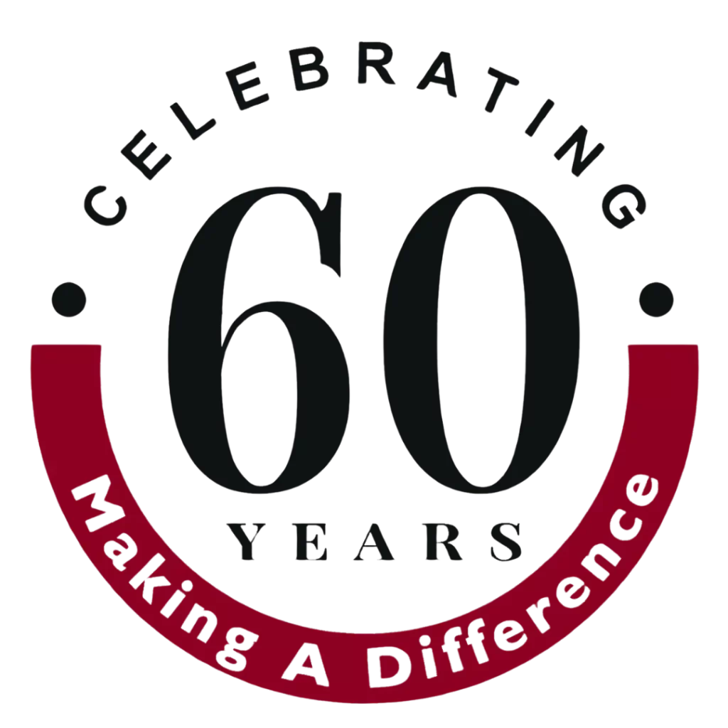 New Horizons Rehab Celebrating 60 Years Badge